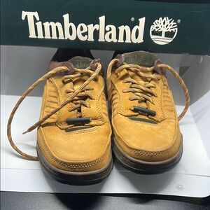 Timberland Men's Yellow and Brown Sneakers